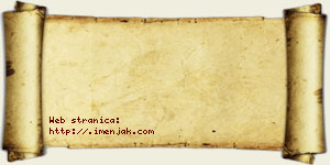 Latinka Jazački vizit kartica